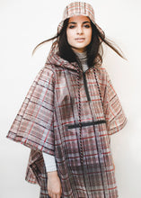 Load image into Gallery viewer, rain check plaid poncho