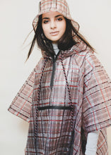 Load image into Gallery viewer, rain check plaid poncho
