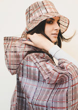 Load image into Gallery viewer, rain check plaid poncho