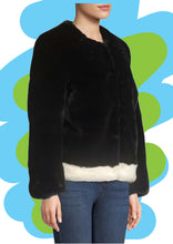 Load image into Gallery viewer, kim blue black cropped jacket